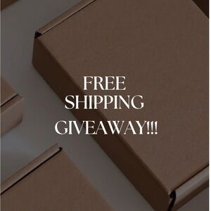 📦 FREE SHIPPING GIVEAWAY 📦